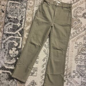 OAK + FORT Tan/Olive Green Pants Size 26